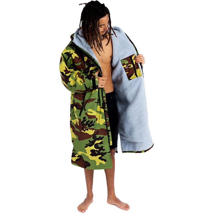 2024 Dryrobe Advance Cambiador De Manga Larga Robe V3 DALSV3 - Camo Grey